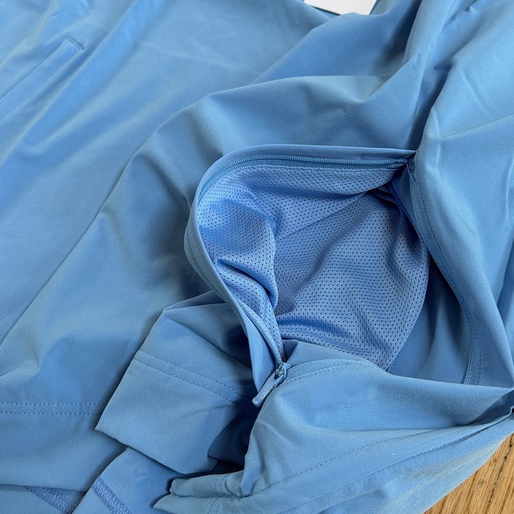 Nike Light Blue Half-Zip Pullover Jacket - image 7